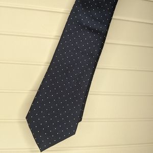 Express Black and White Polka Dot Tie
